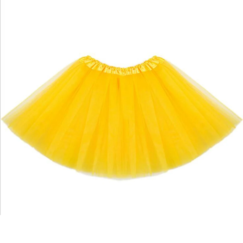 Летнее платье-пачка для маленьких детей; Танцевальная юбка в стиле рокабилли; балетная Одежда для девочек; юбка-американка с эластичной резинкой на талии; детская одежда для костюмированной вечеринки на Хэллоуин - Цвет: Цвет: желтый