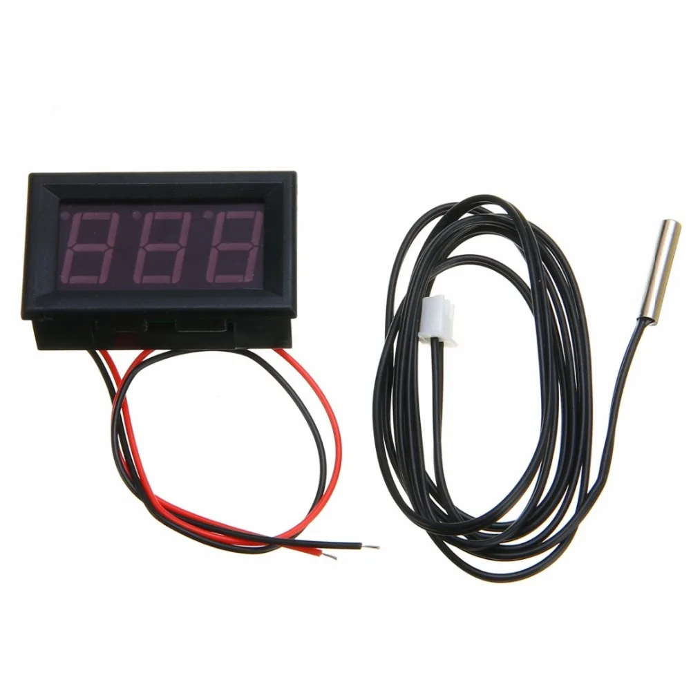 Mayitr DC 12V светодиодный цифровой термометр 50 ~ 110 датчик температуры детектор Датчик