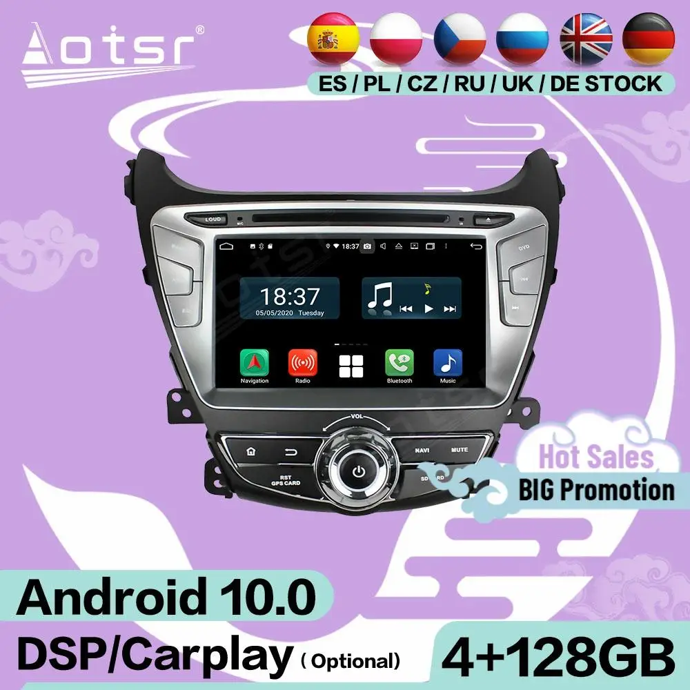 

2 Din Multimedia Stereo Android Video Player For Hyundai ELANTRA Avante 2014 2015 GPS Headunit Audio Radio Receiver Head Unit