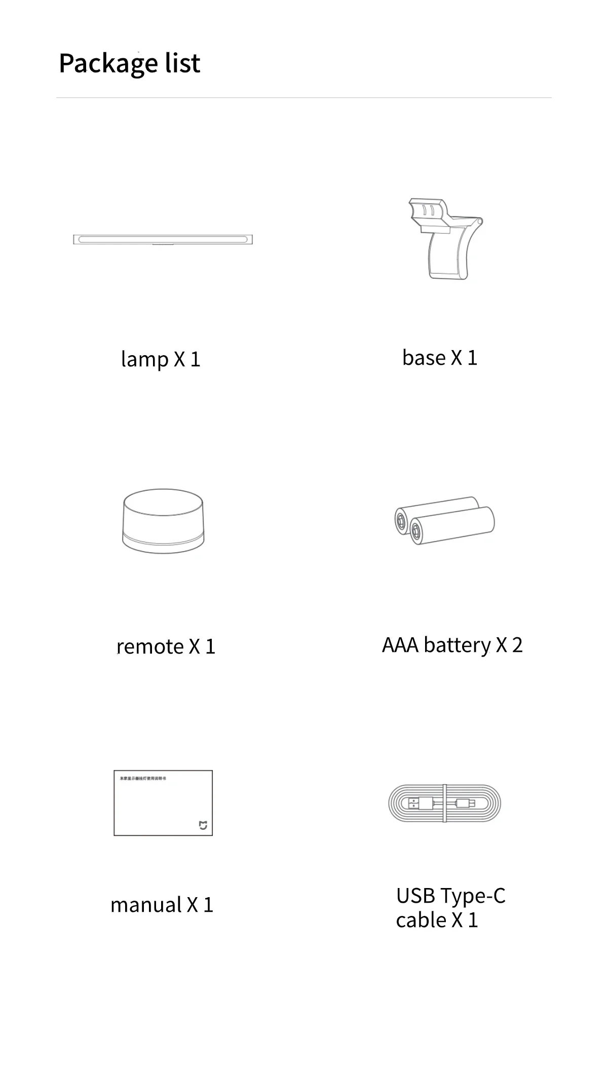 

Xiaomi Mijia LED Lite Desk Lamp Foldable Student Eyes Protection USB Type-C for Computer PC Monitor Screen bar Hanging Light