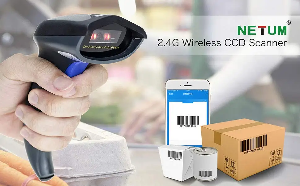 NETUM W8-X Bluetooth беспроводной 2D QR сканер штрих-кода и W6 2,4G беспроводной CCD считыватель штрих-кода для Мобильных Платежей компьютерный экран