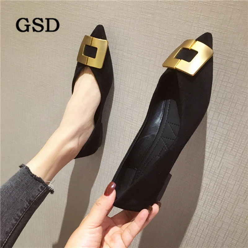 Туфли женские ручной работы из флока элегантные брендовые удобные туфли на