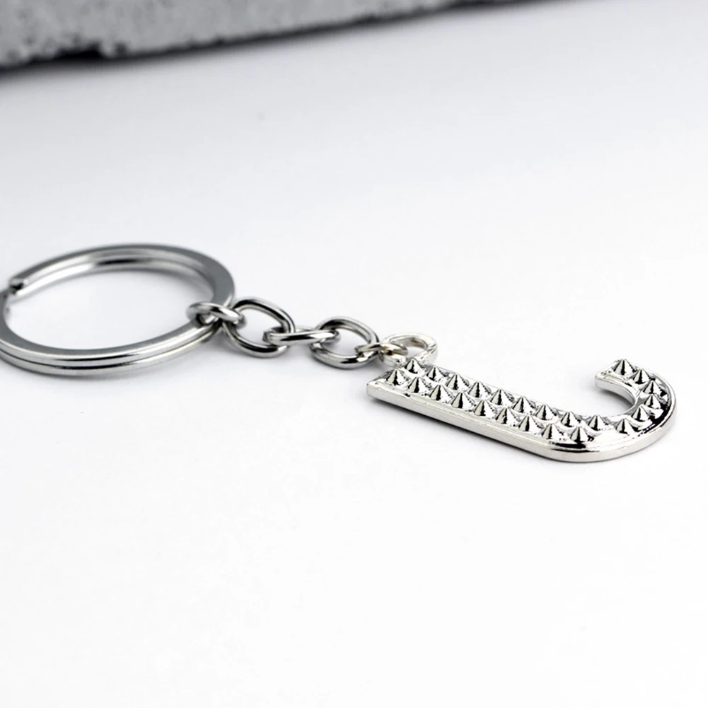 Crystal Alphabet Initial Letter Key Ring Chain Rhinestone Unisex Keychain Letters Pendan Keyring New Fashion Style | Украшения и