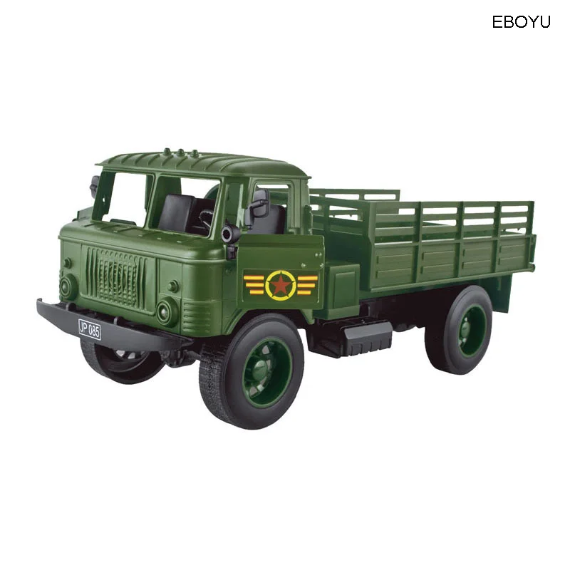 EBOYU 1:20 тянуть и Go мини грузовик литый под давлением военный классический