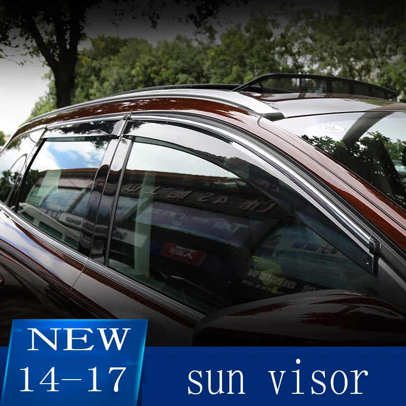 4 шт. для Volvo XC60 2014 2015 2016 2017 акриловый пластиковый козырек окна солнцезащитный