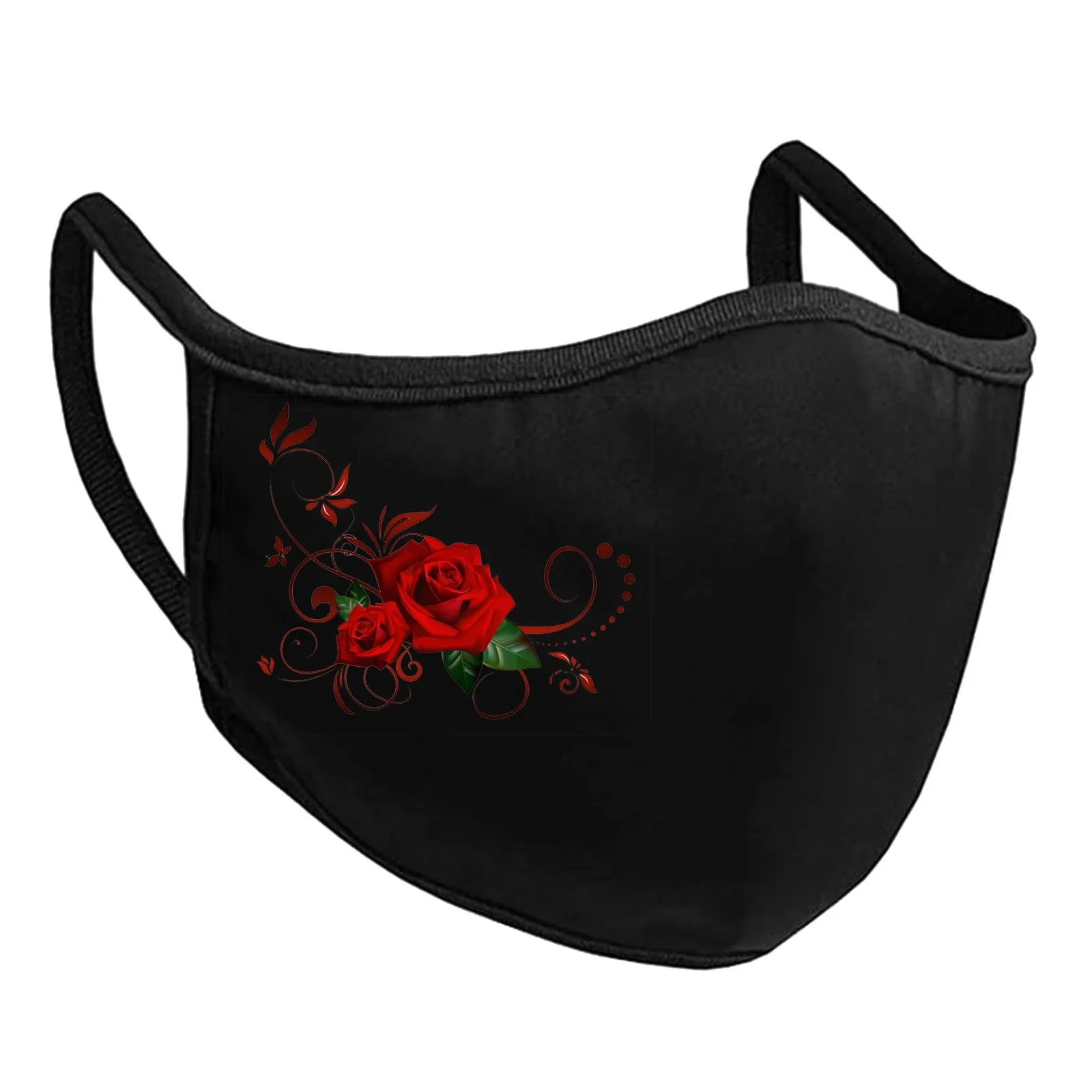

Women Flower Print Face Mask Activated Carbon PM2.5 Outdoor Mouth Mask Washable Reusable Mouth Cover Fashion Fabric Masks #GM