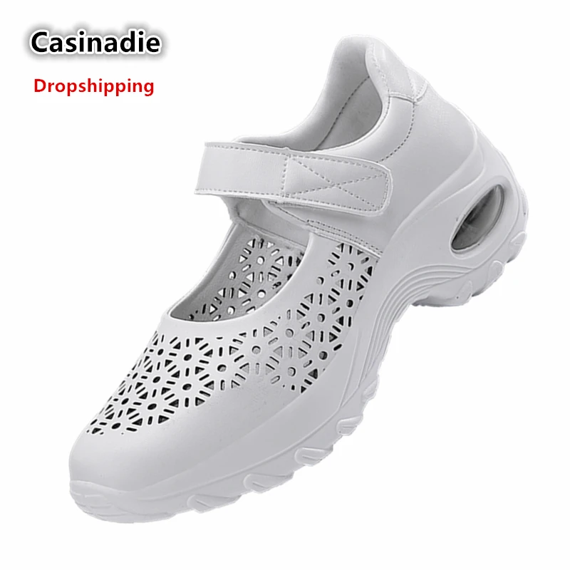 

Moccasins High Platform Sneakers Breathable Women Shoes Slip on Women Shoes Casual Height Increasing Wedge Uk Dropshipping