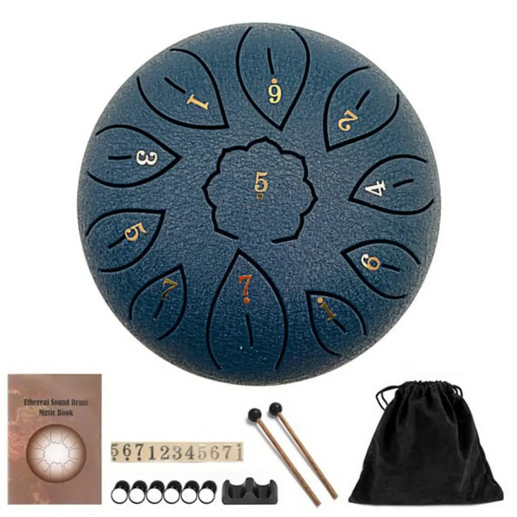 

Empty Spirit Drum 6 Inch 11 Tone Steel Tongue Drum With Musical Accessories For Children Musical Instruments