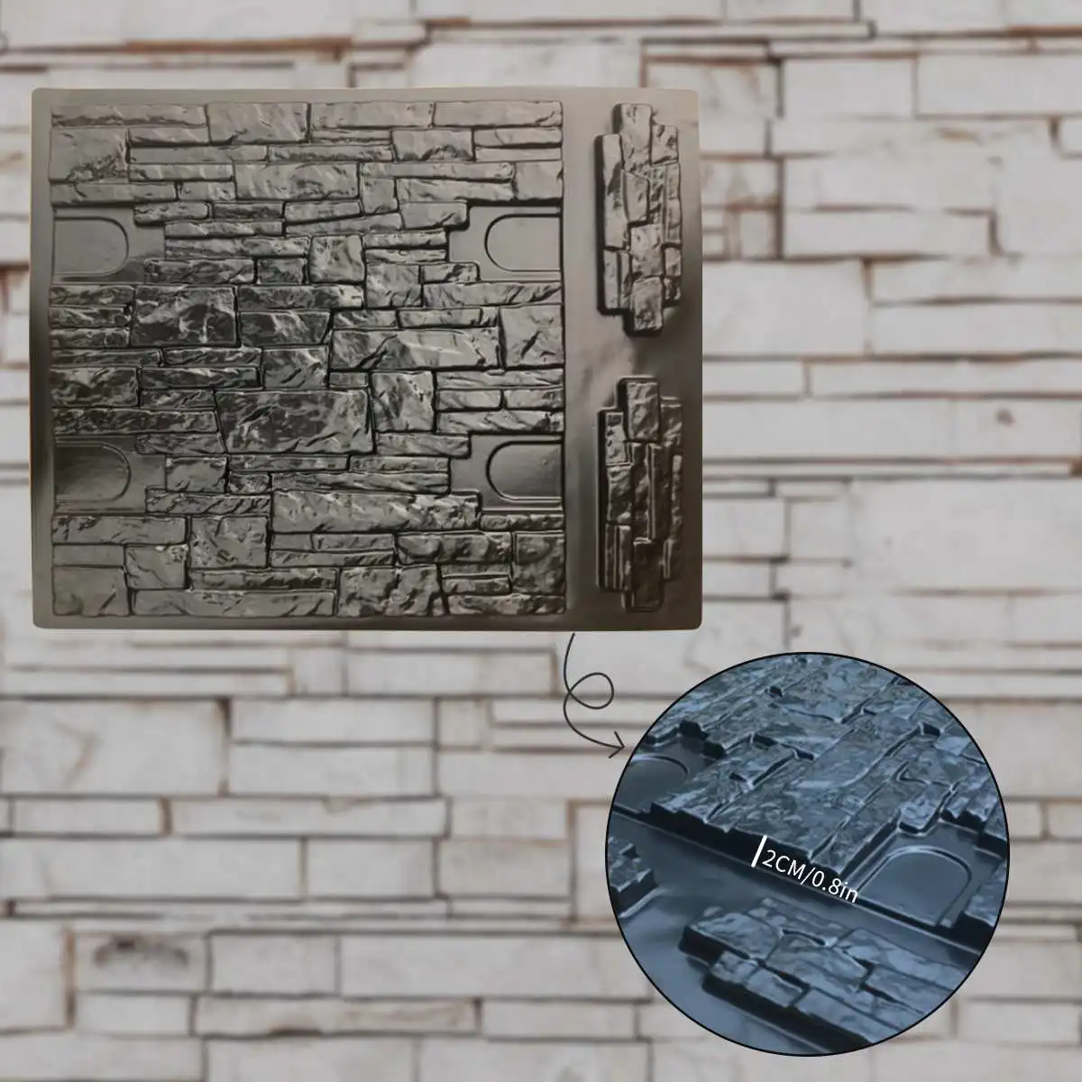 Цементная стена кирпичная форма Украшение стен Садовый дом кирпич бетон Molud