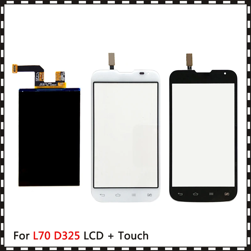 ЖК дисплей с дигитайзером сенсорного экрана для LG Optimus L70 D325 4 5 дюйма|Экраны