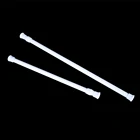 Регулируемый металлический карниз для занавесок, подпружиненные телескопические рейки для ванной, бара, душа, вешалки