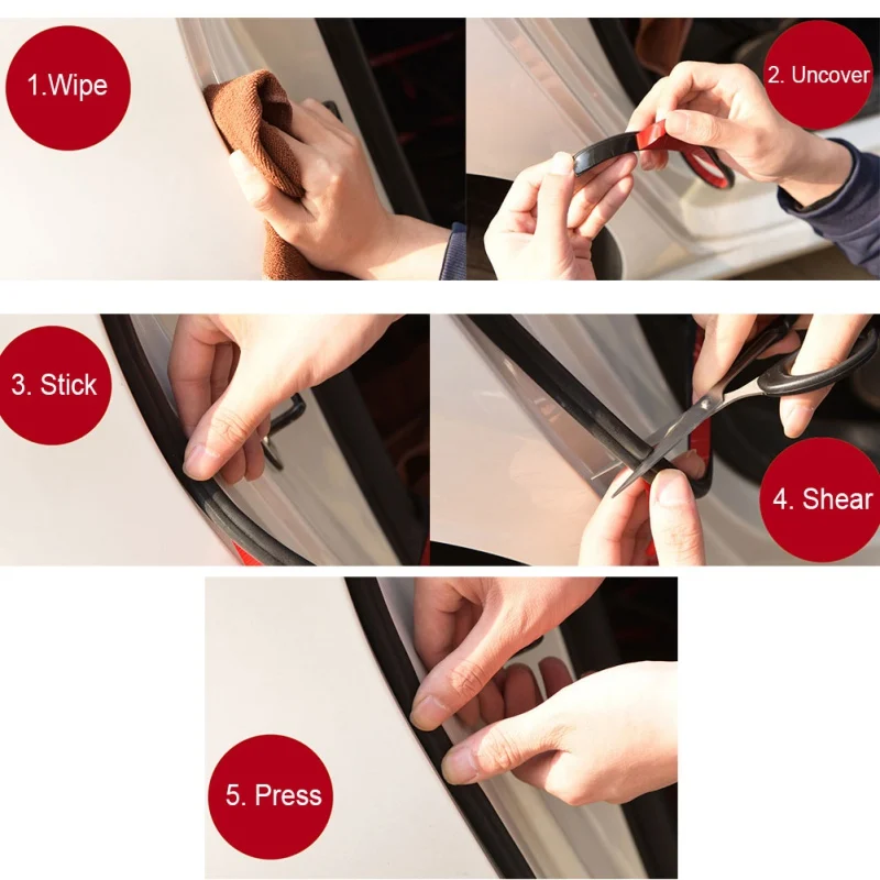 

Car Accessories 5~26 Meter B Pillar Type Car Rubber Seal Strip Anti-Noise Auto Rubber Seals Dustproof Sealing Strips Car-Styling