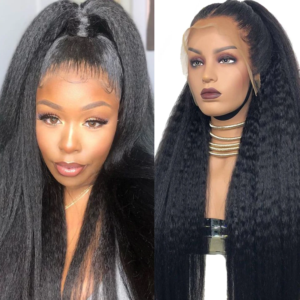 Парики прямые кудрявые 13X4 парик на сетке спереди парики из человеческих волос 360