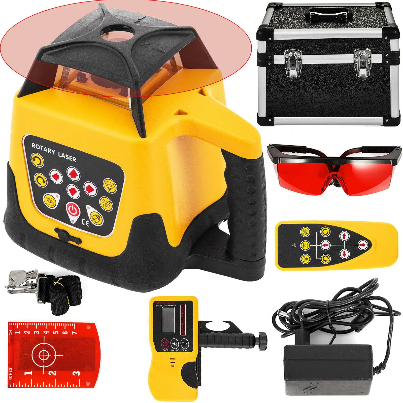 Rotary Laser Level Red Beam Self-Leveling Vertical Horizontal Cross Line Automatic Laser Level