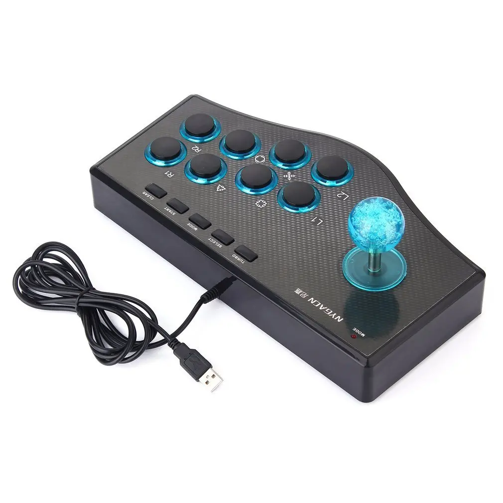 3 In 1 USB Wired Game Controller Arcade Fighting Joystick Stick For PS3 Computer PC Gamepad Engineering Design Gaming Console |
