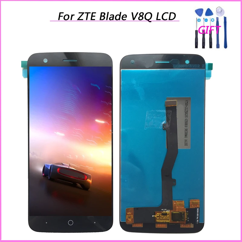100% протестирован для ZTE Blade V8Q V0840 ЖК дисплей + сенсорная панель сменный дигитайзер
