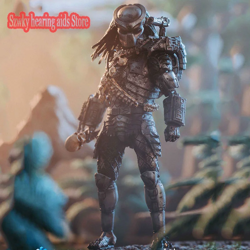 

In Stock Hiya LP0100 1/18 Jungle Jagged V2 Predator Movie Version 12cm Mini PVC Soldier Action Doll For Fans Collection