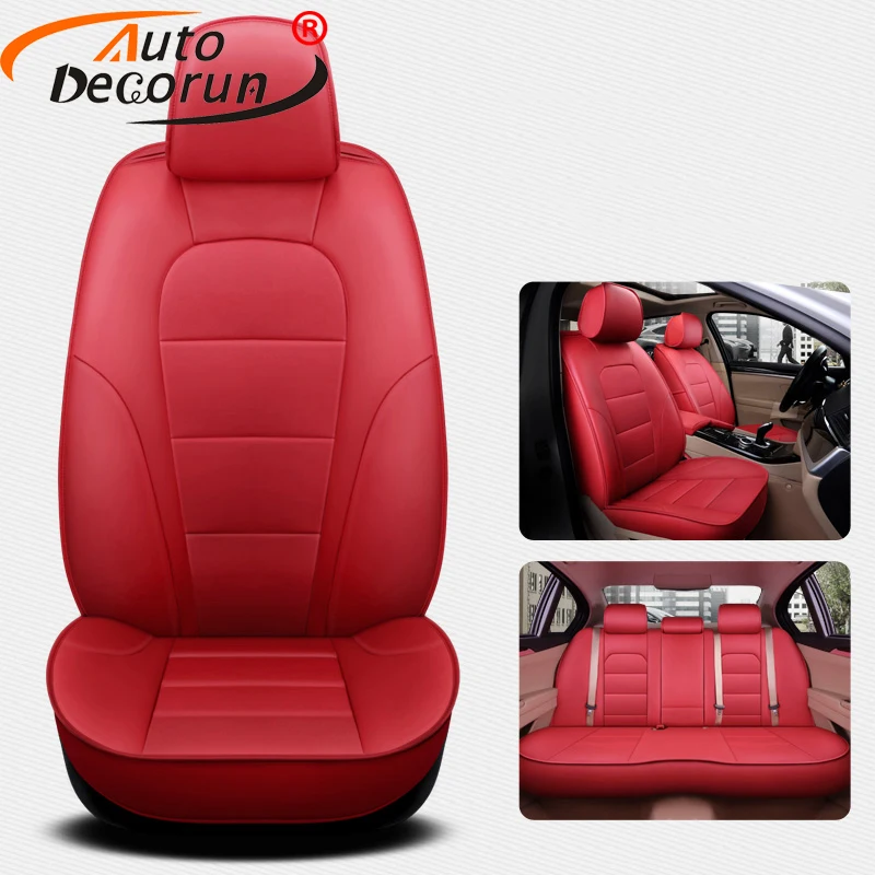AutoDecorun 15 шт./компл. сиденье из натуральной кожи чехлы для Volvo V40 аксессуары чехол