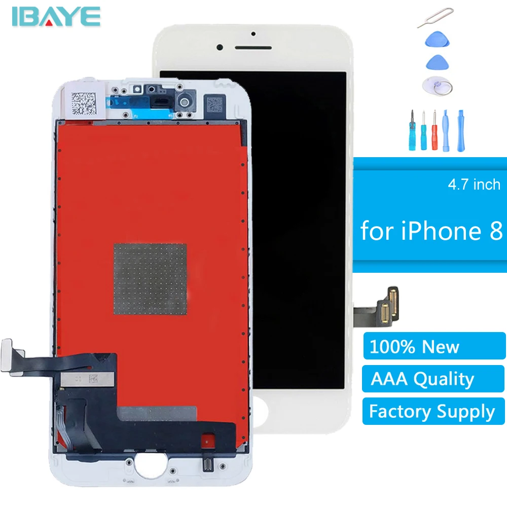Для iPhone 8 3D сенсорный экран Высокое качество ЖК дисплей для дигитайзер сборка