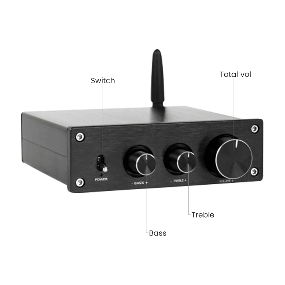 AIYIMA TPA3116 усилитель мощности APTX QCC3008 Bluetooth 5 0 звука класса D 2 1 канальный сабвуфер 50Wx2