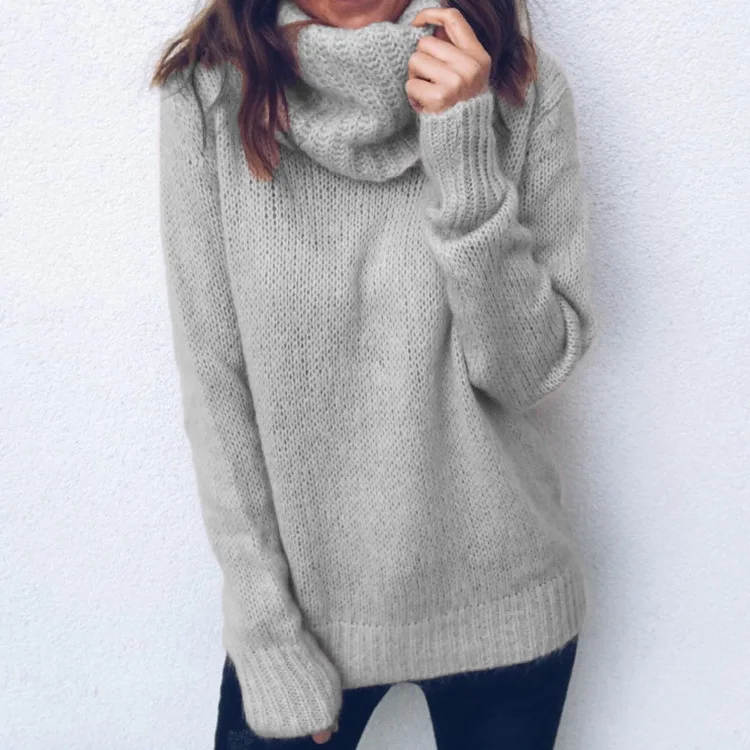 

Women Sweaters Turtleneck Pink Knitted Spring Clothes Women Vintage Sweater Dropshipping Center Japanese Fashion F1002