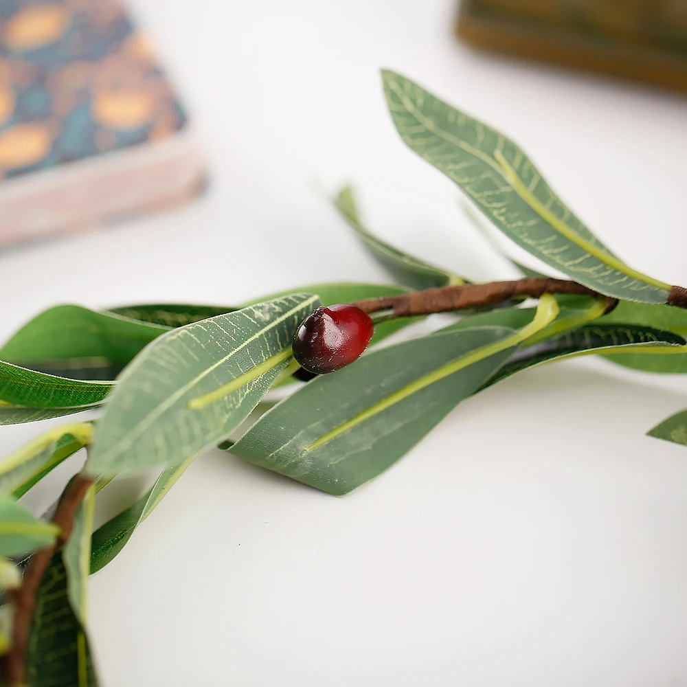 Green Olive Leaf Headband for Women: Elegant Hair Accessory for Bridal or Wedding, Leaves Tiara and Headdress Crown image 5