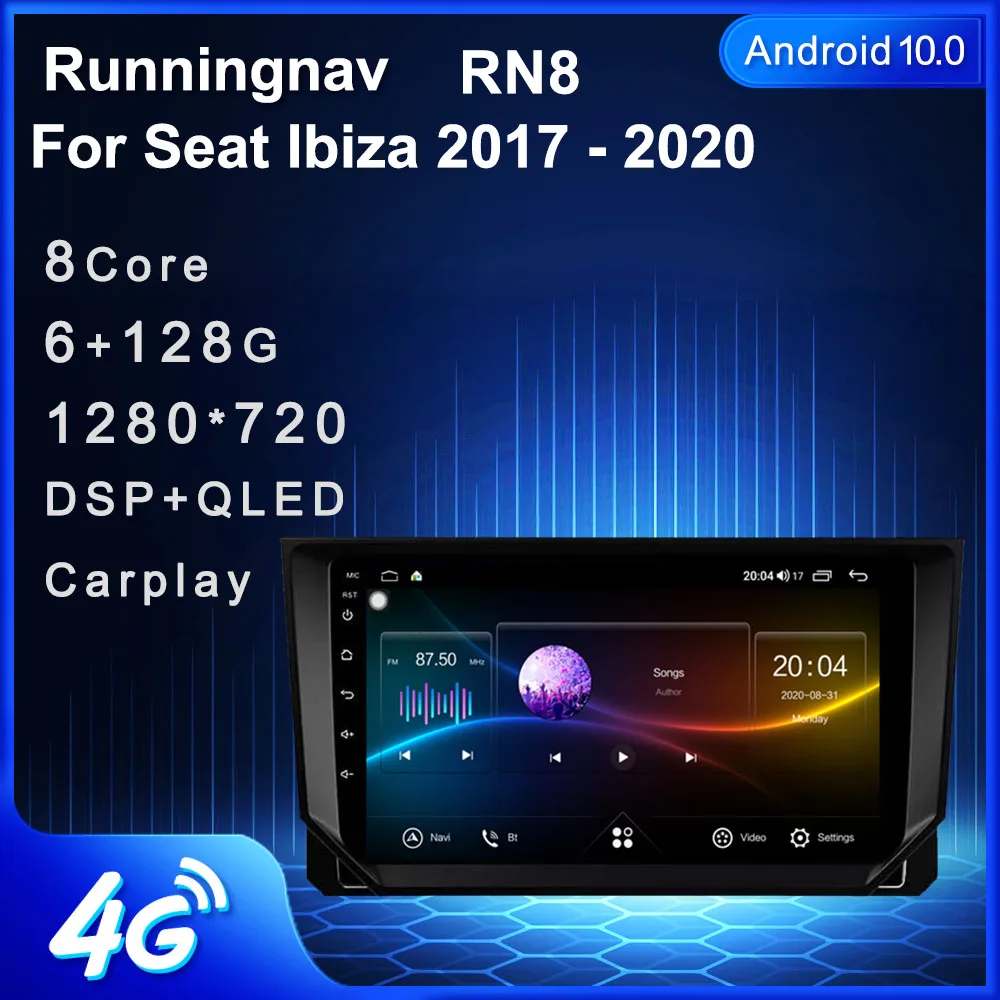 Runningnav For Seat Ibiza 2017 - 2020 Android Car Radio Multimedia Video Player Navigation GPS