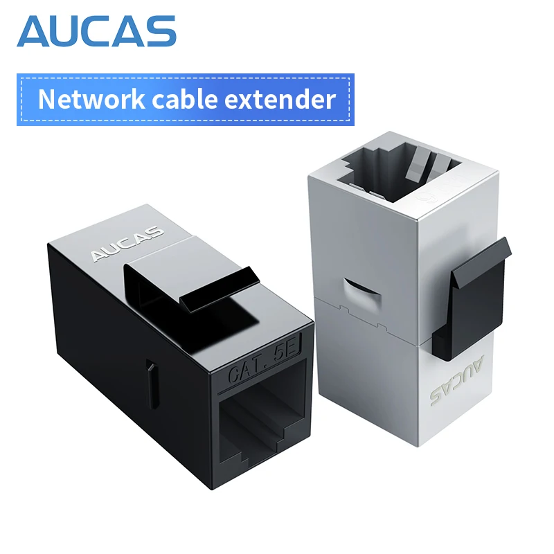 AUCAS CAT5E CAT6 FTP RJ45 Coupler Wall Outlet Modular 8P8C Cable Joiner Extender Adapter Shielded Gold Plated Network | Компьютеры и