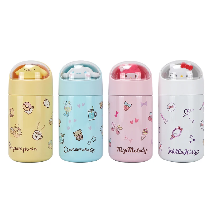 15 5 см Kawaii Sanrioed Mymelody HelloKt Cinnamoroll помпон Purin Мужская и Женская Студенческая чашка для