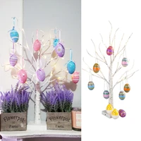 easter eggs hanging tree light white birch tree lamp wedding baby shower easter decoration for home tabletop bonsai tree light