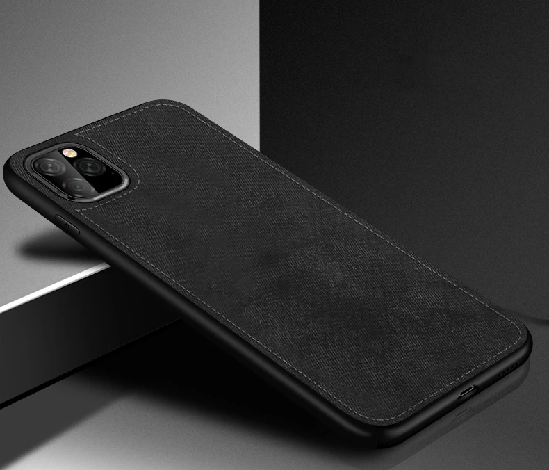 IIOZO Магнитный тканевый чехол для iPhone 11 Pro Max ультра-тонкий тканевый текстурный Мягкий силиконовый чехол для телефона s