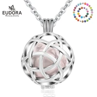 eudora18 mm celtics knot mexican bola necklace bola musical pregnancy cage pendant for women baby fine jewelry k236n18