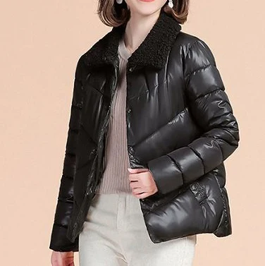 2021 new style padded jacket women winter fashion  cashmere lamb wool ladies short coat small padded jacket women