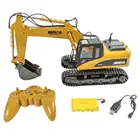 LeadingStar HuiNa игрушки 1550 15 каналов 2,4G 114 Радиоуправляемая машина 680 градусов вращения металлический экскаватор крутой звуксветильник грузовик