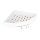 Пластиковая угловая полка для ванной полка органайзер защелкивающаяся Caddy ванная душевая кабина хранение настенный держатель для шампуня настенный держатель