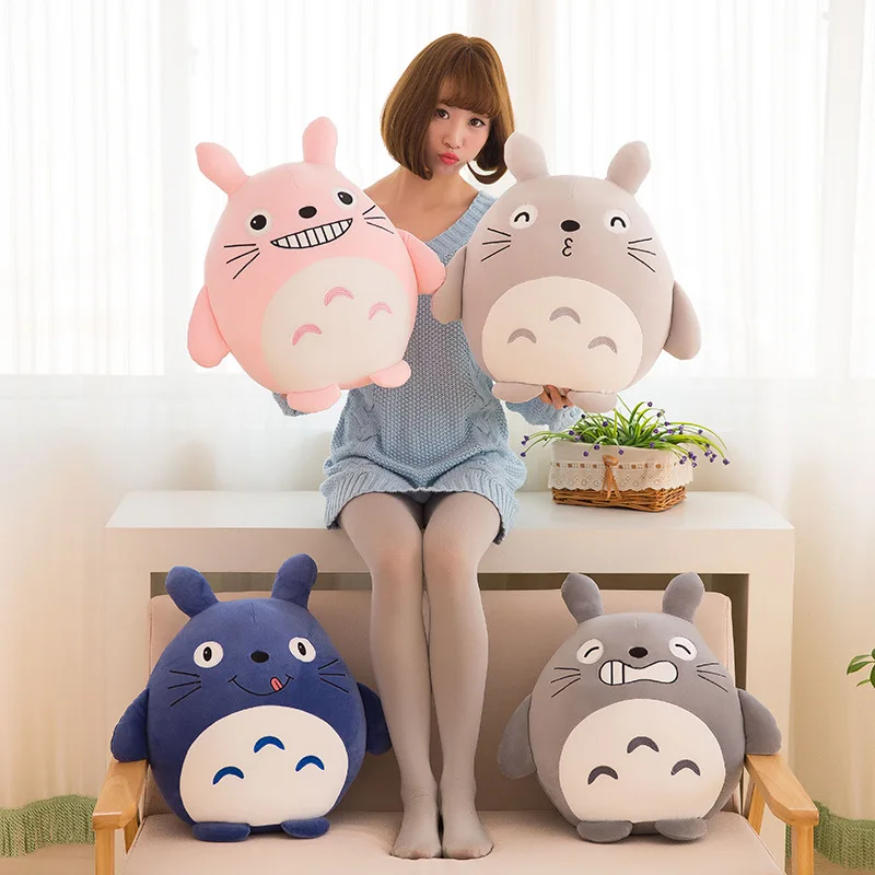 

[Funny] 45cm 4 colors down feather lovely plush toy, my neighbor totoro plush toy cute soft doll totoro baby kids toys gift