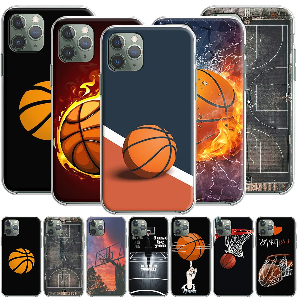 Баскетбольная корзина силиконовый чехол для Apple iPhone 12 Mini 11 Pro SE XS X XR Max 8 7 6S 6 Plus