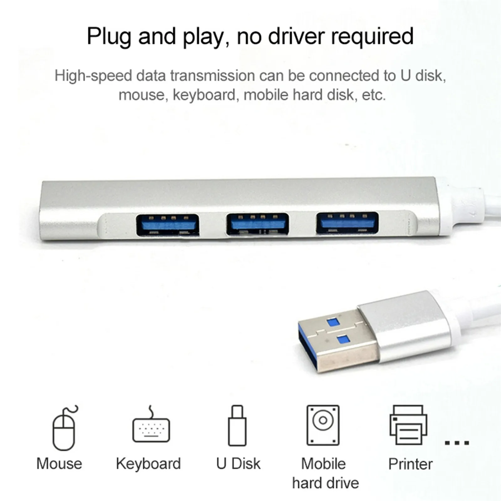 Адаптер usb-хаб 3 0 4 порта USB высокоскоростной разветвитель адаптер OTG для ноутбука