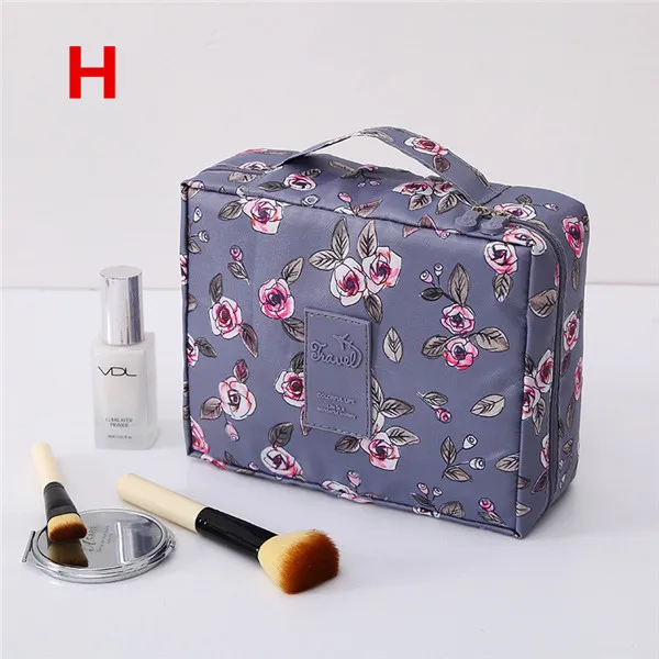 H Новая женская косметичка для девушек, органайзер для макияжа, косметичка, набор для Хранения Туалетных принадлежностей, косметичка для путешествий - Цвет: H