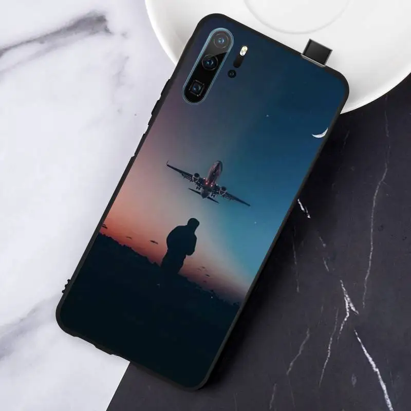 

Aircraft Airplane fly travel cloud Phone Cases For Huawei honor Mate P 10 20 30 40 Pro 10i 9 10 20 8 x Lite