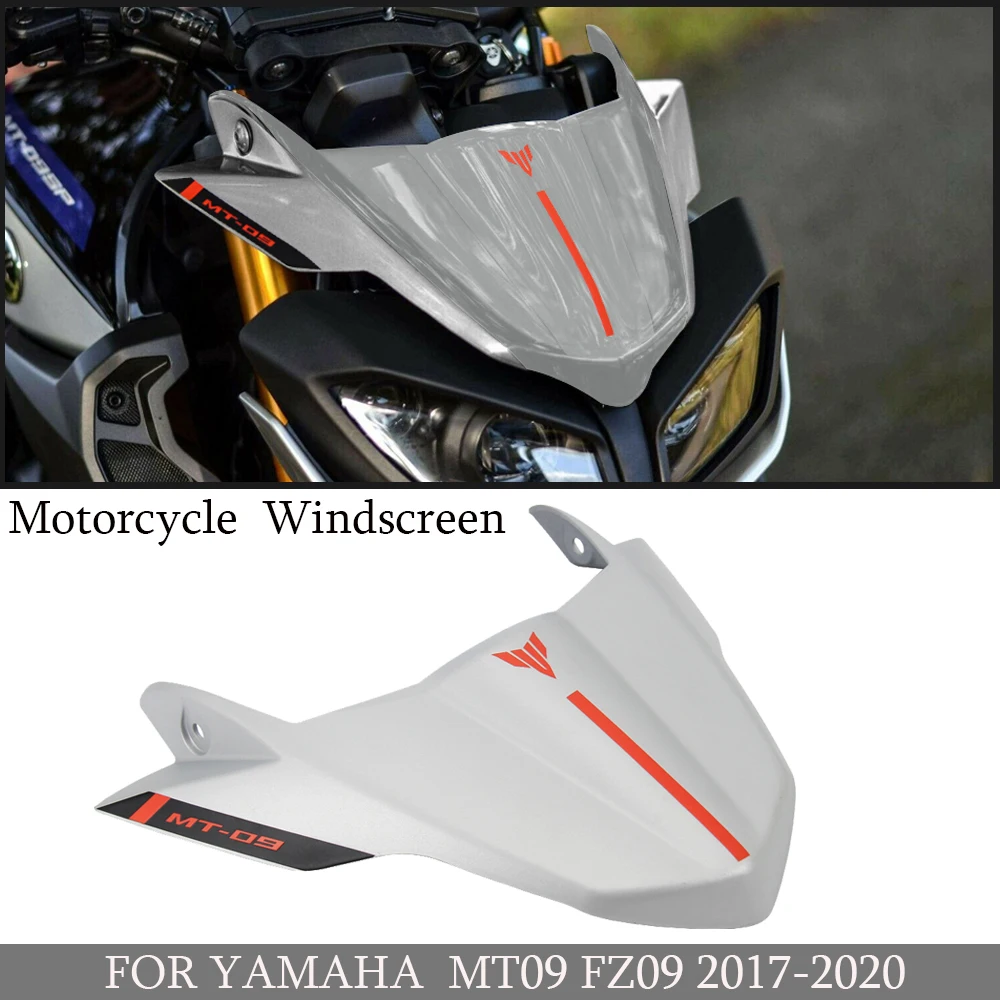 

FOR YAMAHA MT-09 MT09 FZ09 mt09 2017-2020 Motorcycle Accessories Front Windshield Windscreen Airflow Wind Deflector