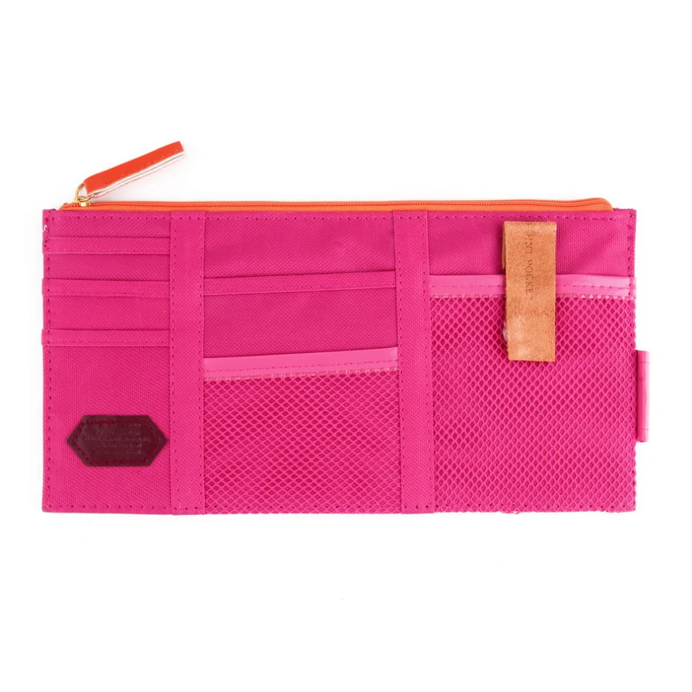 

3 Colors New Car Styling Card Storage Holder In-Car dark blue Sun Visor Point Pocket Organizer Automobiles Pouch Bag Pocket 2018