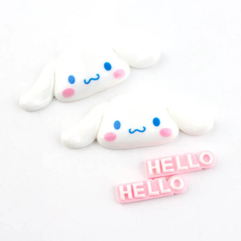 10 шт Hello мультфильм собака Смола Cabcohon плоские спины Скрапбукинг кавайные