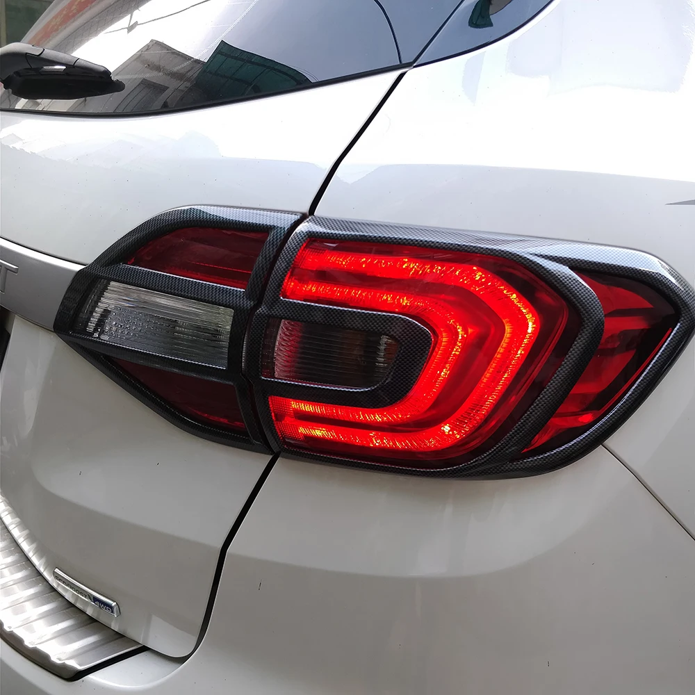 Автомобильный задний светильник накладка 4 шт. углеродное волокно АБС пластик