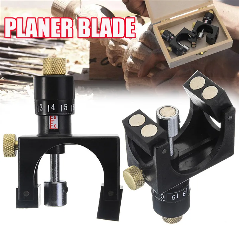 

2Pcs /set Wood Planer Jointer Knife Setting Jig Planer Blade Woodworking Cutter Aligner Plastic with Magnet Material