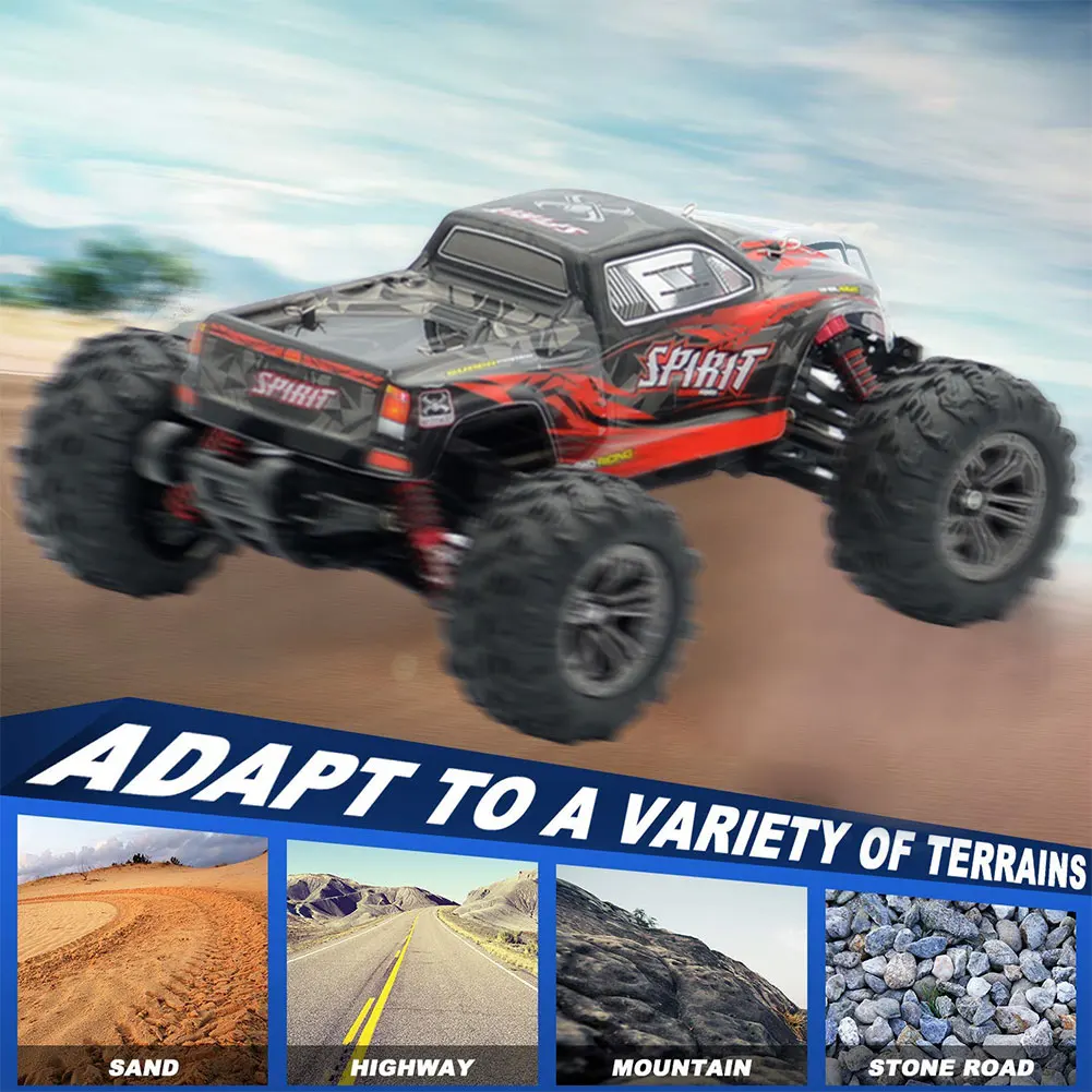 Pokich большой размер 1:16 масштаб Высокоскоростной RC игрушки 4WD 2 4 ГГц пульт