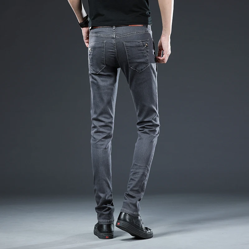 

2021 Brand Men Jeans Slim Fit Skinny Denim Jeans Designer Elastic Straight Jeans Stretch Trousers Jeans for Men