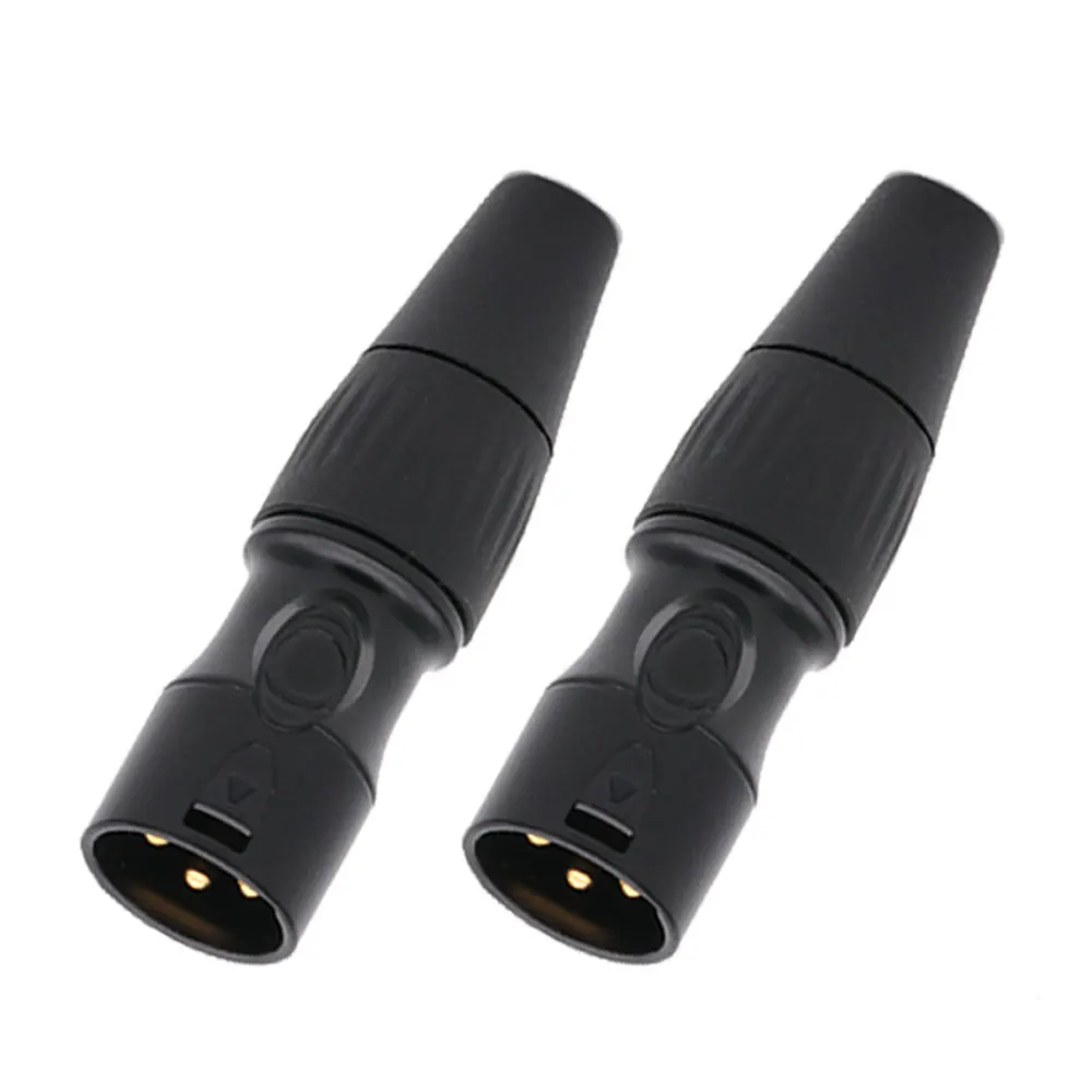 2pcs New Arrival DIY Solder Type Metal Material Audio Signal Plug XLR Male 3 Pin Microphone Cable Connector | Обустройство дома