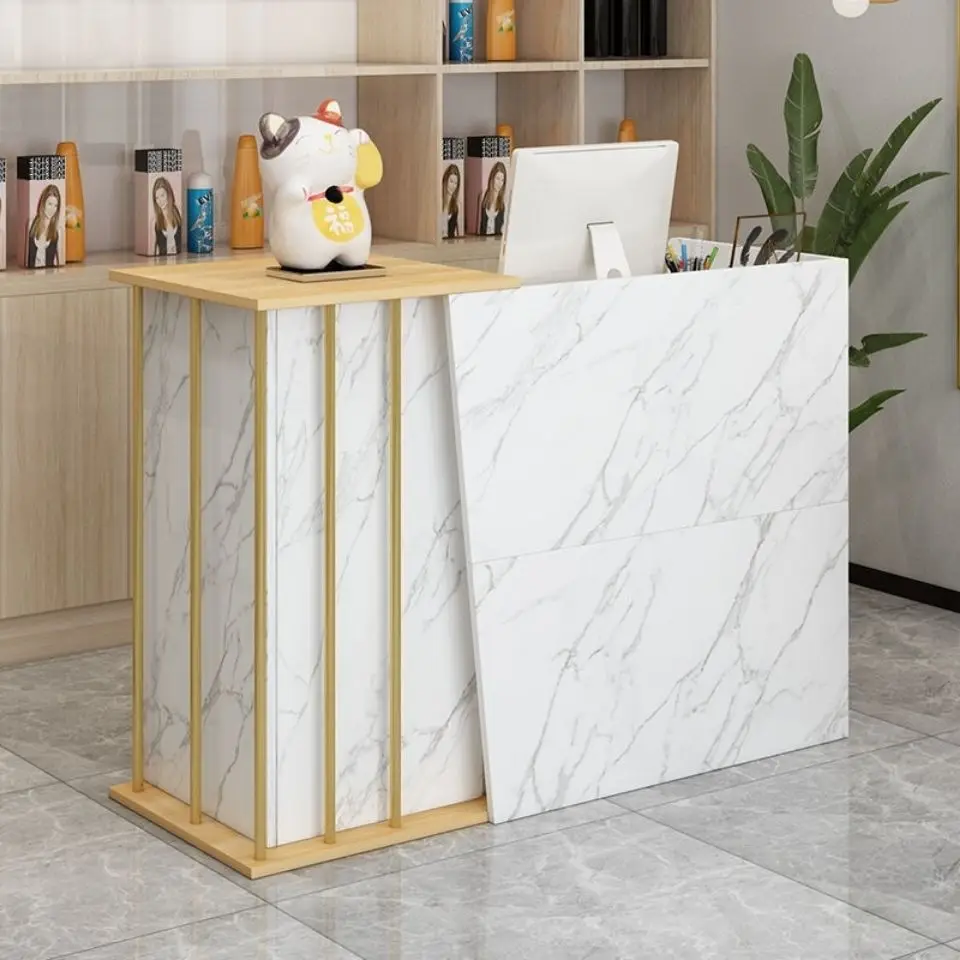 

Barber shop light luxury cashier clothing shop small counter beauty salon reception desk European commercial bar desk