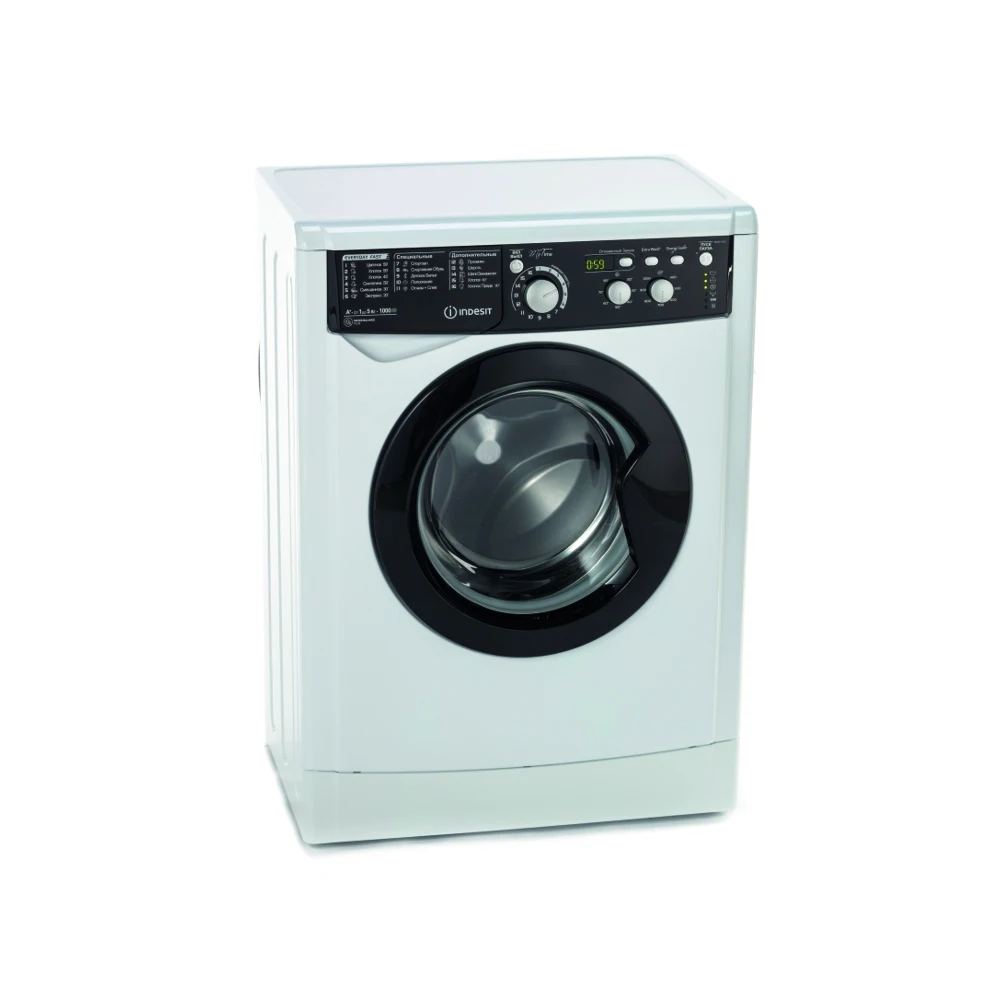Washing machine machines automatic narrow mini compact for home clean clothes fresh linen Indesit EWSD 51031 BK CIS | Бытовая техника